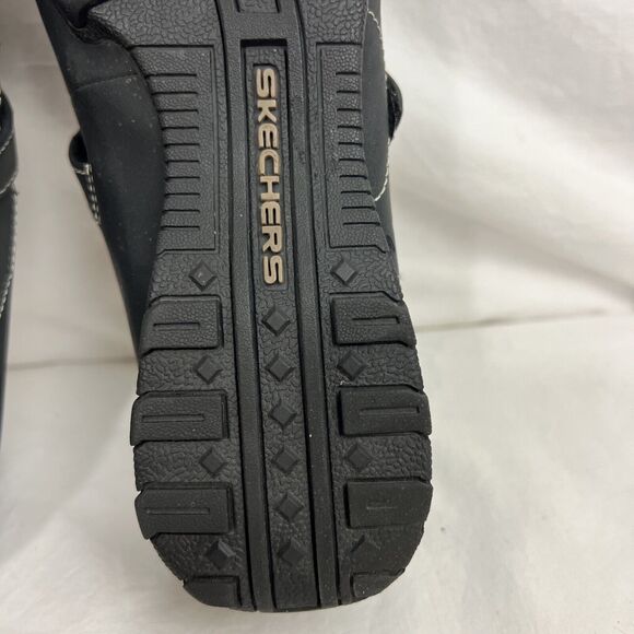 Skechers 47564 Black Leather Casual Mary Jane Flats Shoes Women's Size 8.5 - Picture 13 of 14